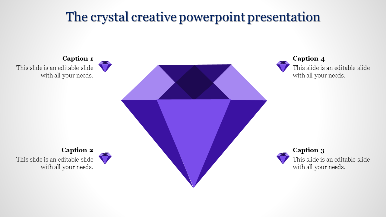 creative powerpoint presentation-The crystal creative powerpoint presentation